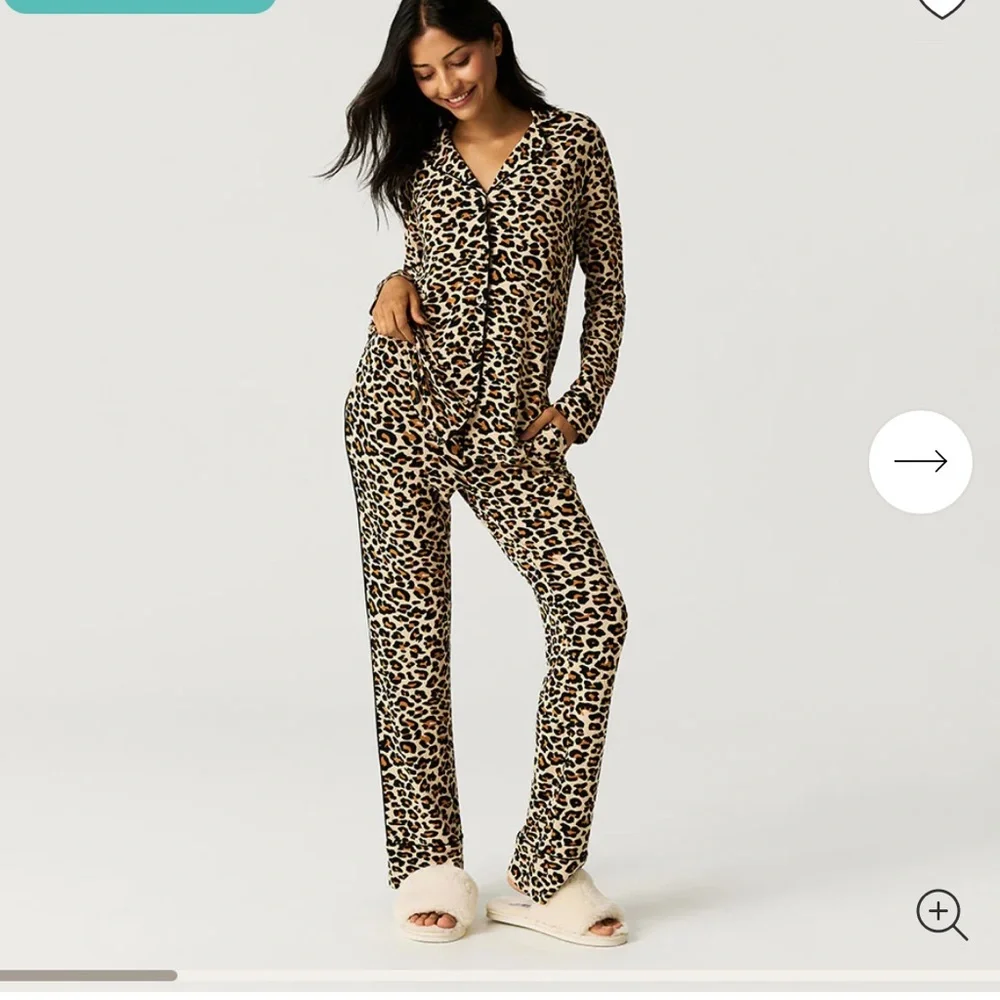 Posh peanut leopard pjs